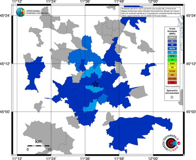 Mappa EMS - territori comuni
