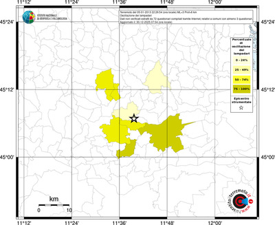 Mappa territorio comunale con almeno 3 questionari
