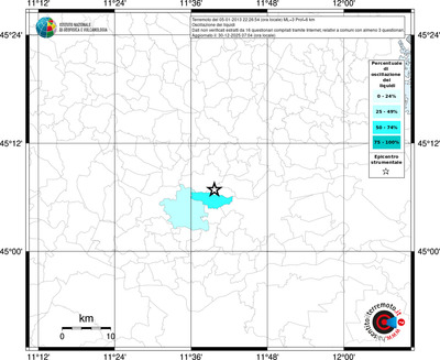 Mappa territorio comunale con almeno 3 questionari