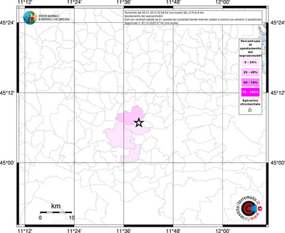 Mappa territorio comunale con almeno 3 questionari