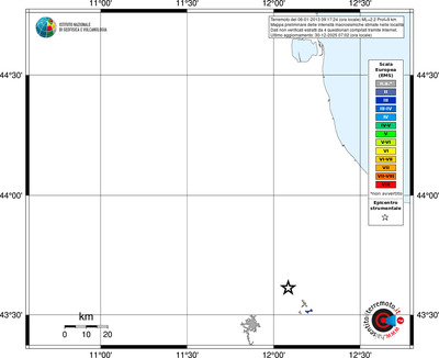 Mappa EMS - territori località