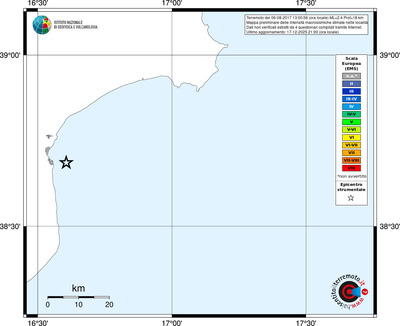 Mappa EMS - territori località