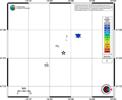 Mappa EMS - territori località