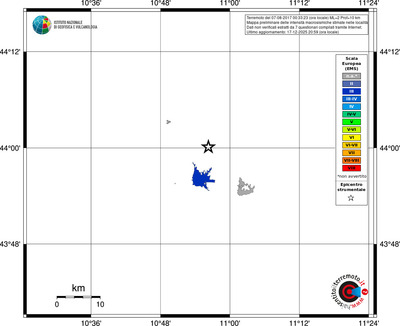 Mappa EMS - territori località