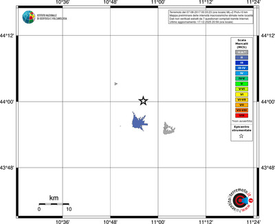 Mappa MCS - territori località