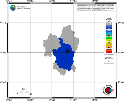 Mappa EMS - territori comuni