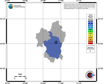 Mappa MCS - territori comuni
