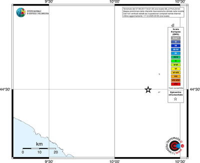 Mappa EMS - territori località