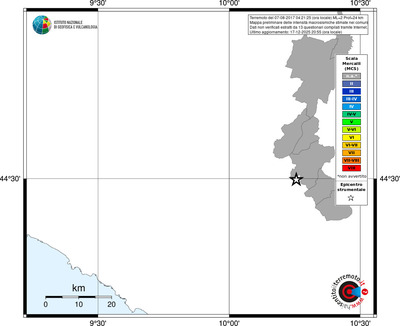 Mappa MCS - territori comuni