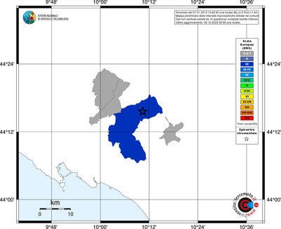 Mappa EMS - territori comuni