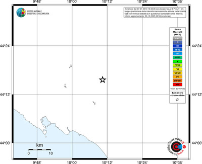 Mappa MCS - territori località