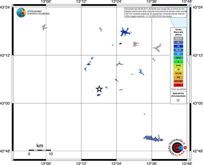 Mappa MCS - territori località