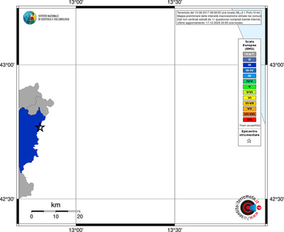 Mappa EMS - territori comuni