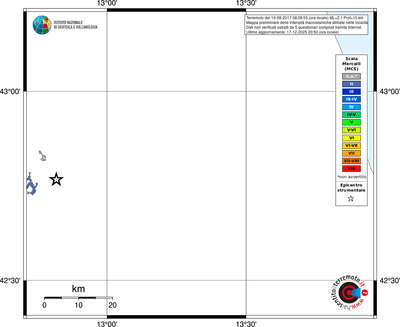 Mappa MCS - territori località