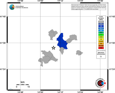 Mappa EMS - territori comuni