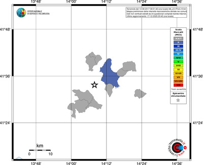 Mappa MCS - territori comuni