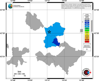 Mappa EMS - territori comuni