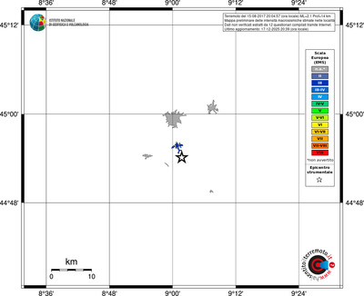 Mappa EMS - territori località