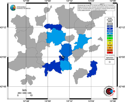 Mappa EMS - territori comuni