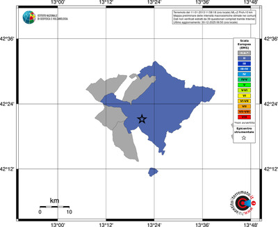 Mappa EMS - territori comuni