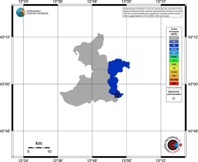 Mappa EMS - territori comuni