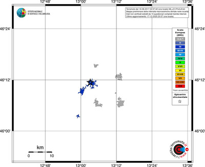 Mappa EMS - territori località