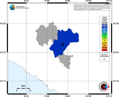 Mappa EMS - territori comuni