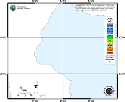 Mappa EMS - territori località