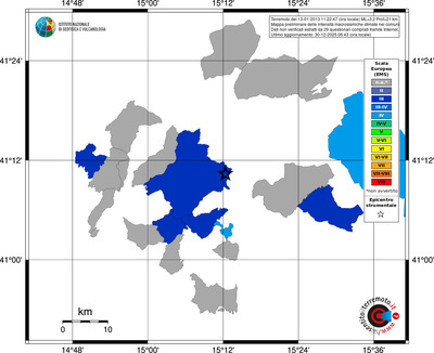 Mappa EMS - territori comuni