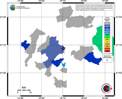 Mappa MCS - territori comuni