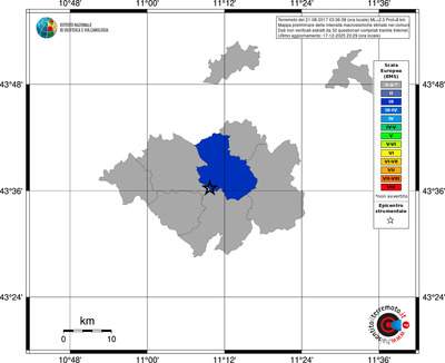 Mappa EMS - territori comuni