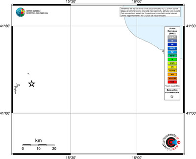 Mappa EMS - territori località