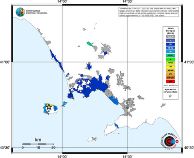 Mappa EMS - territori località