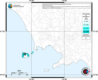Mappa territorio comunale con almeno 3 questionari