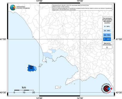Mappa territorio comunale con almeno 3 questionari