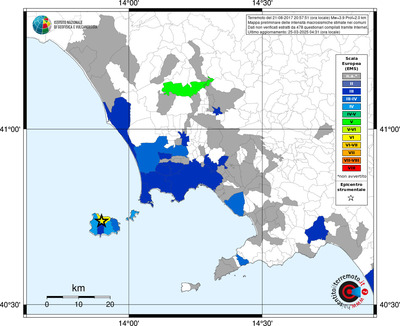 Mappa EMS - territori comunali