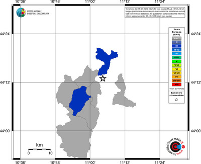 Mappa EMS - territori comuni