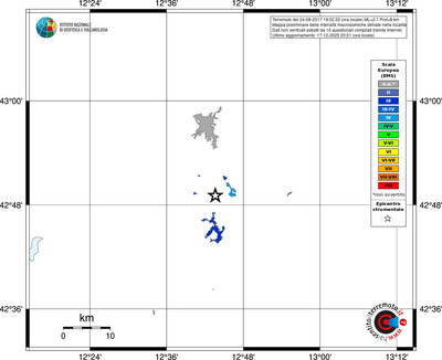 Mappa EMS - territori località