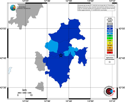 Mappa EMS - territori comuni