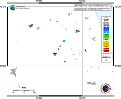 Mappa MCS - territori località