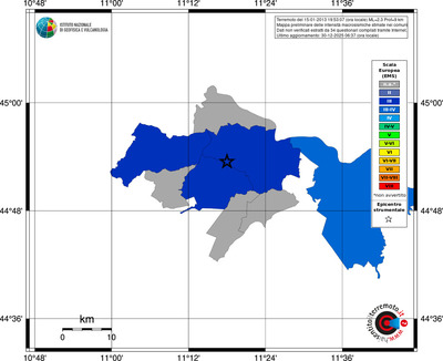 Mappa EMS - territori comuni