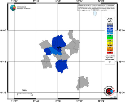 Mappa EMS - territori comuni