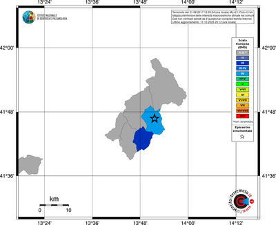Mappa EMS - territori comuni