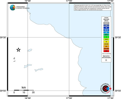 Mappa MCS - territori località