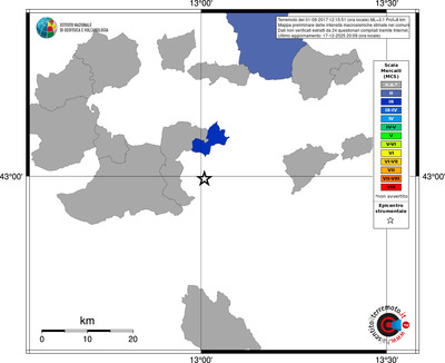 Mappa MCS - territori comuni
