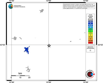 Mappa EMS - territori località