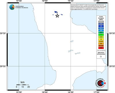 Mappa EMS - territori località