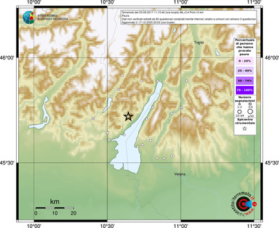 Mappa comuni con almeno 3 questionari