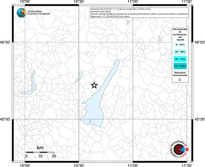 Mappa territorio comunale con almeno 3 questionari