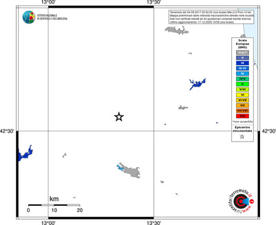 Mappa EMS - territori località